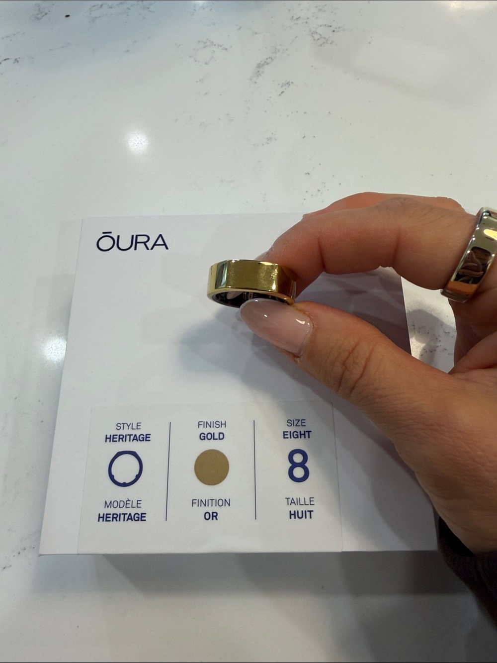 Oura Heritage Smart Ring — Gold Finish